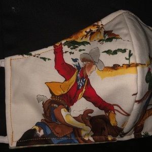 Face Mask Cowboys Horse Hats Guns Unisex